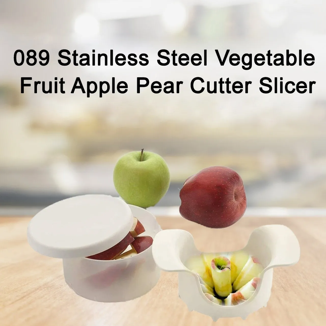 089 Stainless Steel Vegetable Fruit Apple Pear Cutter Slicer