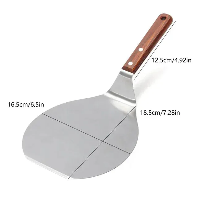 12inch Aluminium Alloy Pizza Shovel with Wood Handle Pizza Shovel