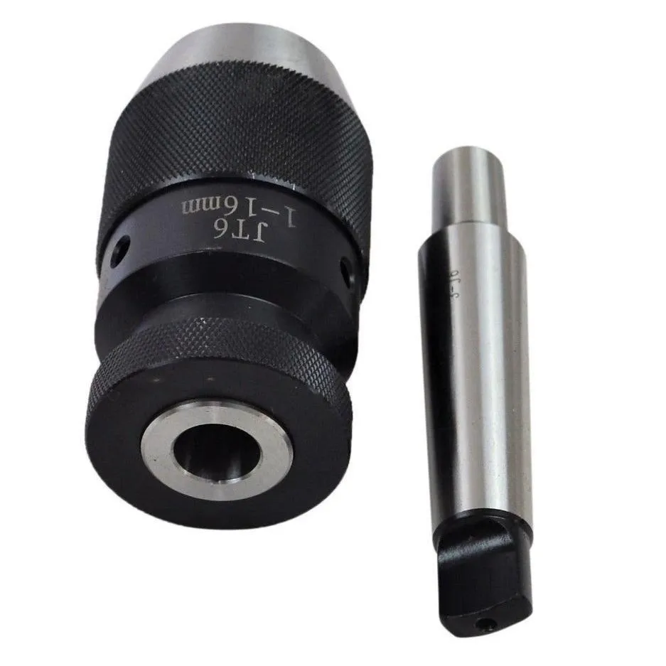 1/32-5/8" or 1-16mm Keyless Drill Chuck with MT3/JT6 Arbor with Tang