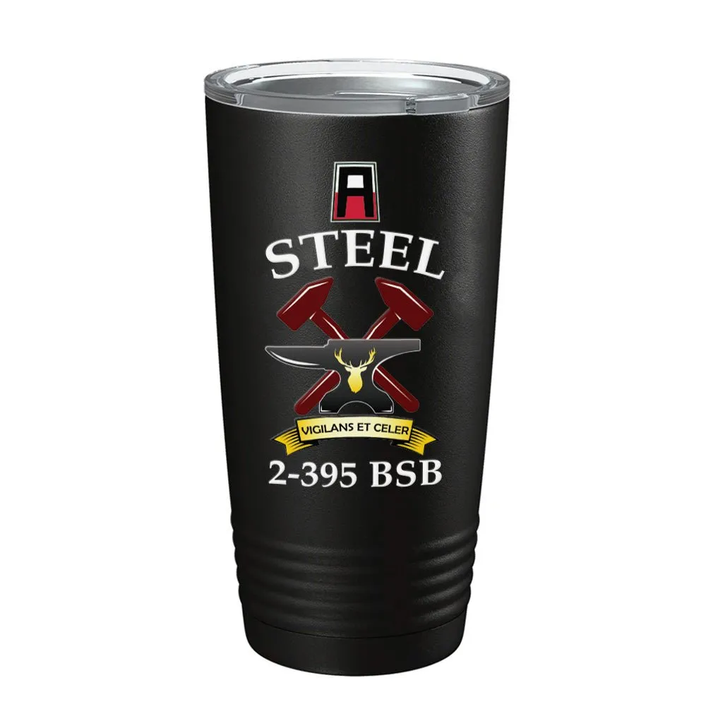 2-395th Steel "Vigilans Et Celer" Tumbler