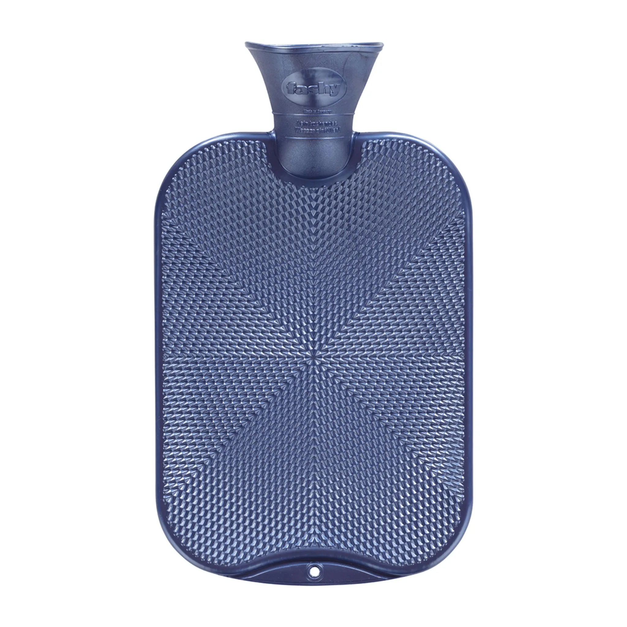 2 Litre Indigo Pearl Metallic Crystal Pattern Fashy Hot Water Bottle