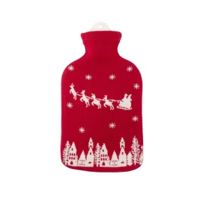 2 Litre Sanger Hot Water Bottle with Santa Claus Cover