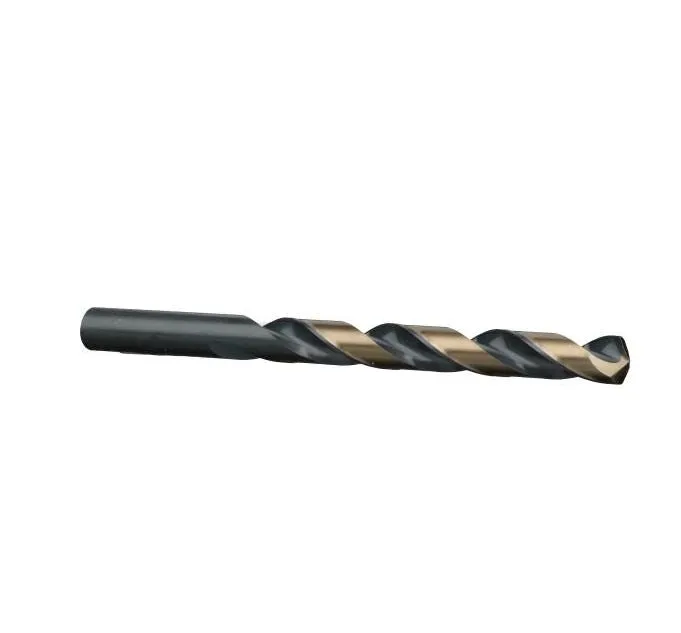 #2 Wire Size Jobber Length Drill Bit - Black and Gold - Split Point - 12 Pack