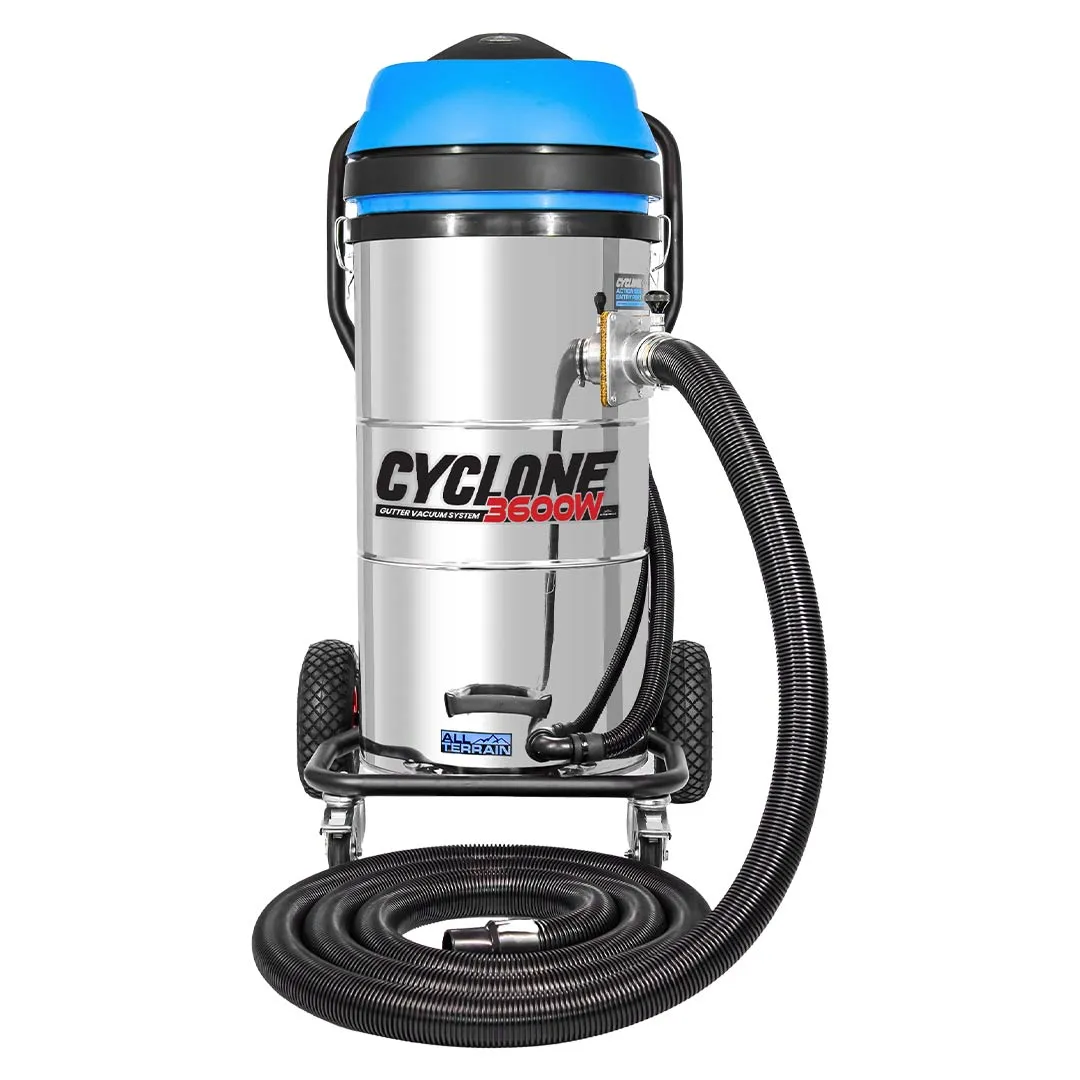 27 Gallon Cyclone II 3600W Stainless Steel All Terrain Gutter Vacuum