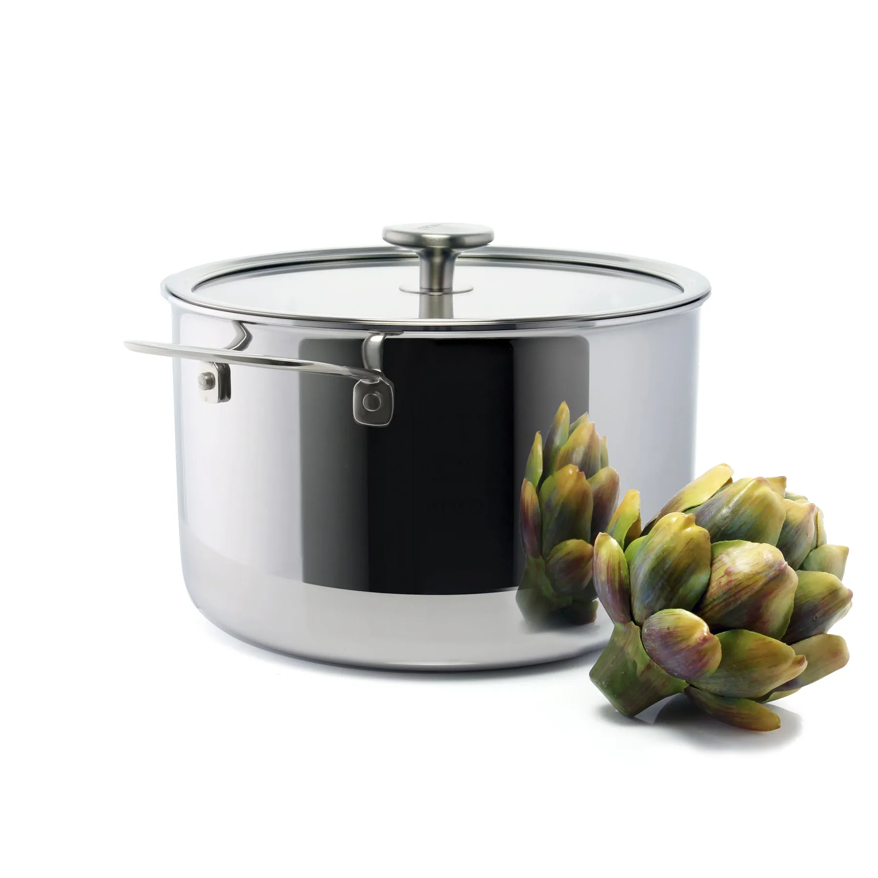 3.Clad Stockpot Tri-ply Polished (7 Qt.)