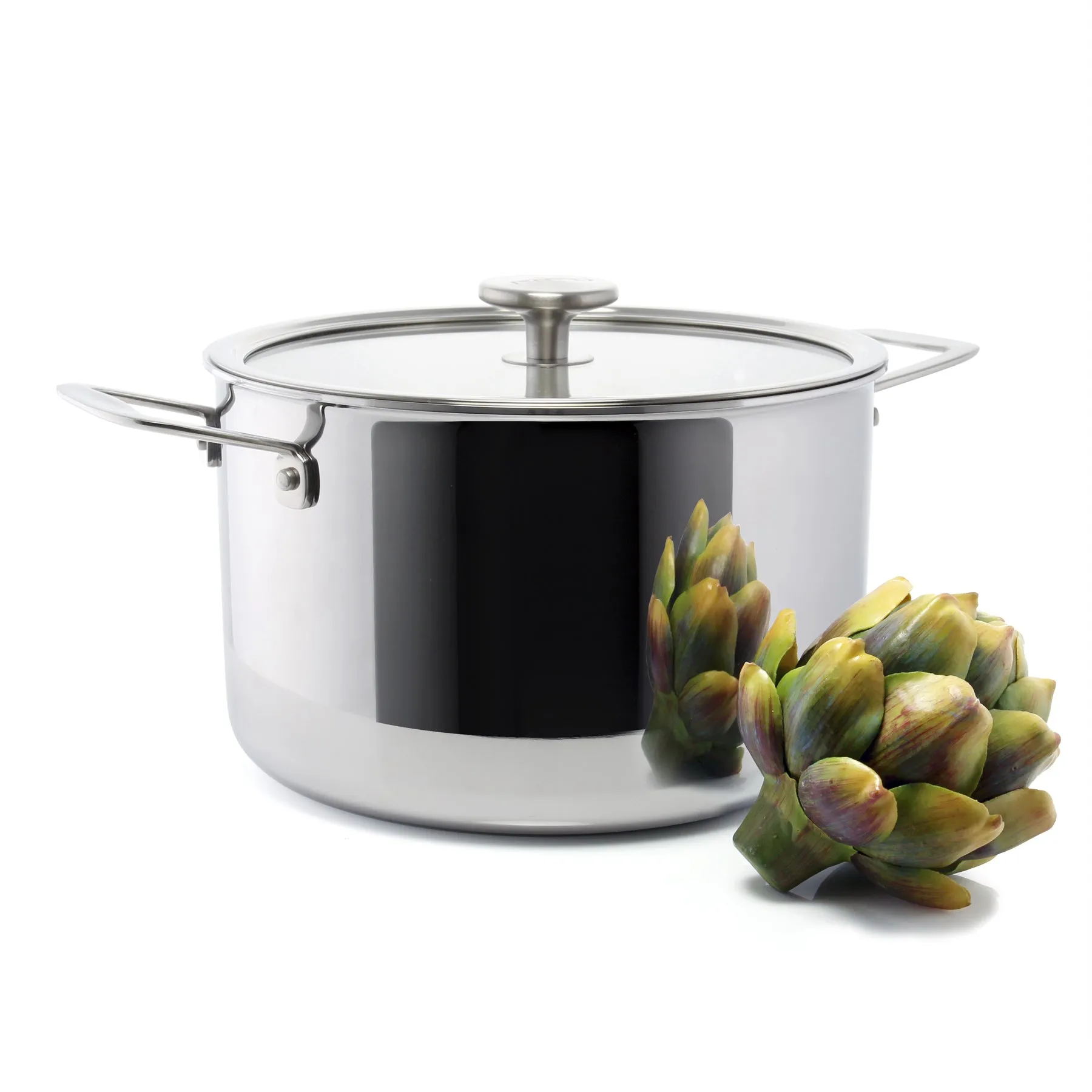 3.Clad Stockpot Tri-ply Polished (7 Qt.)