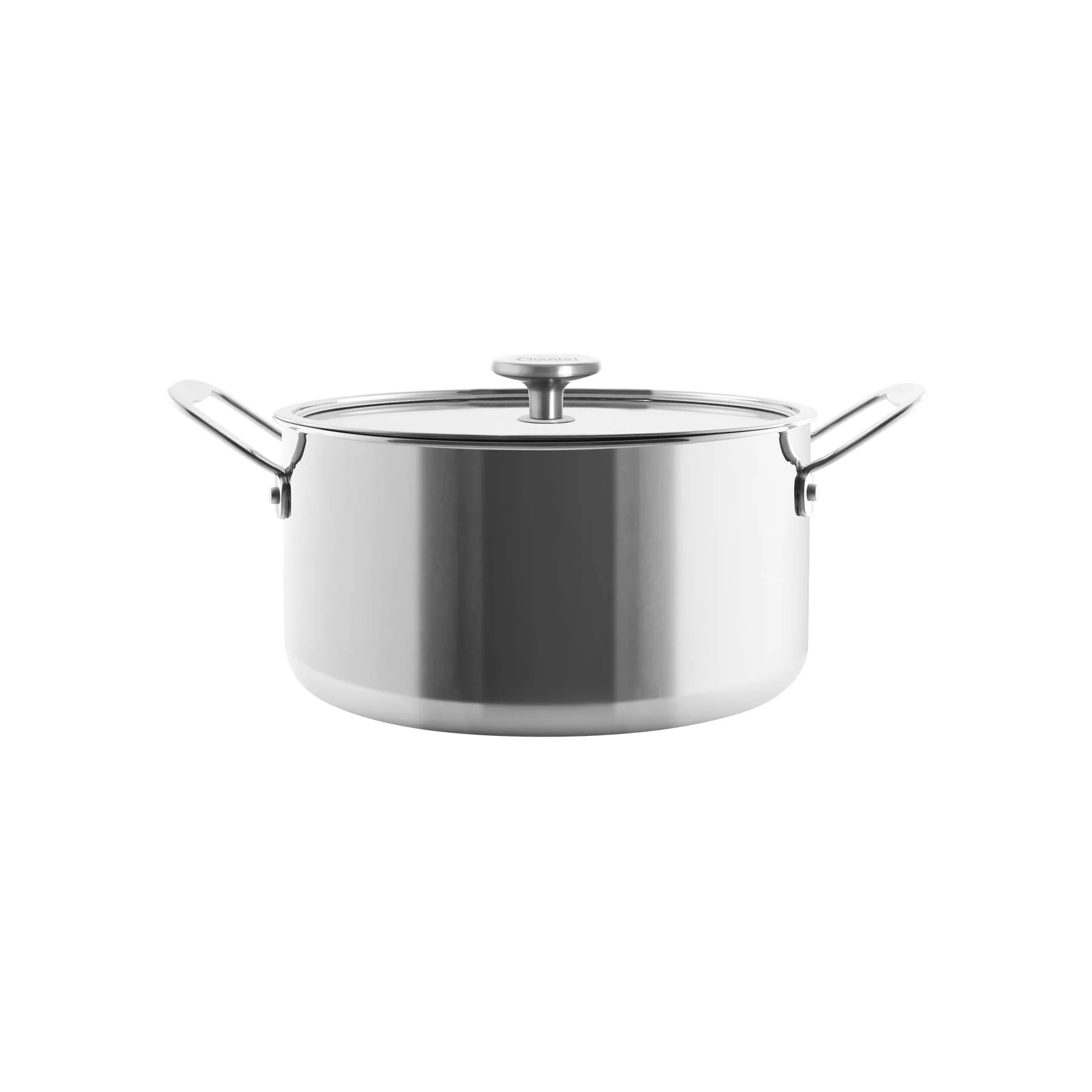 3.Clad Stockpot Tri-ply Polished (7 Qt.)