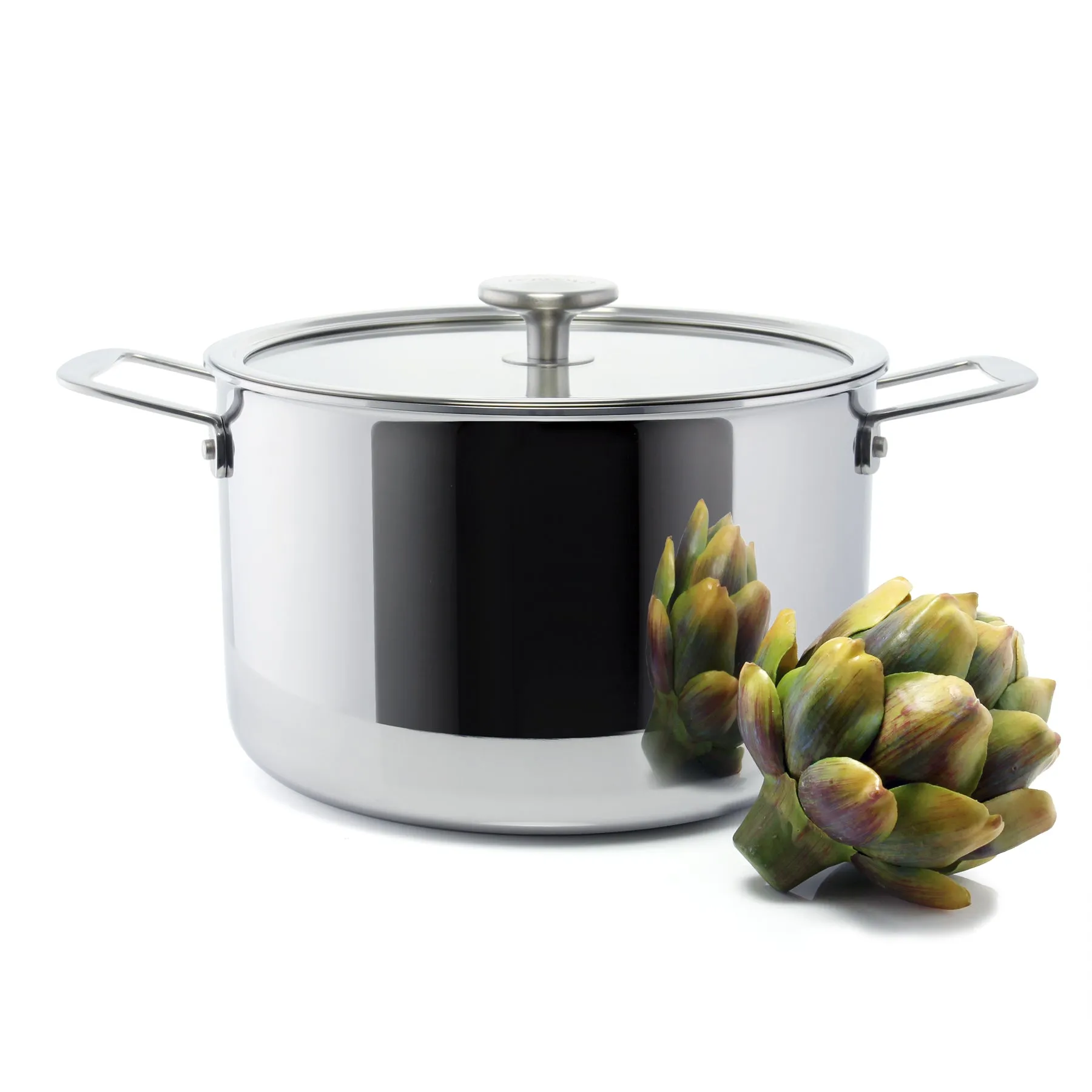 3.Clad Stockpot Tri-ply Polished (7 Qt.)