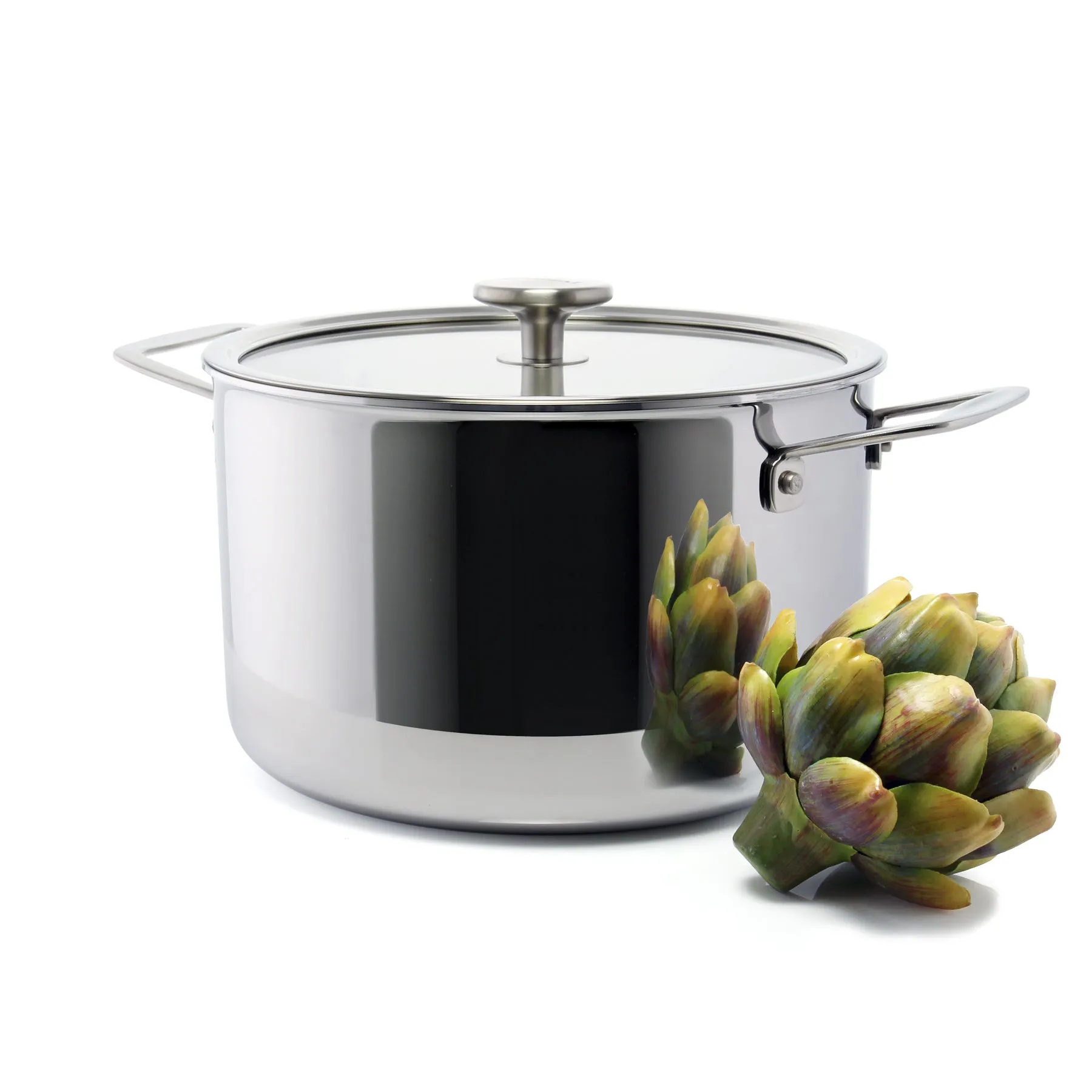 3.Clad Stockpot Tri-ply Polished (7 Qt.)