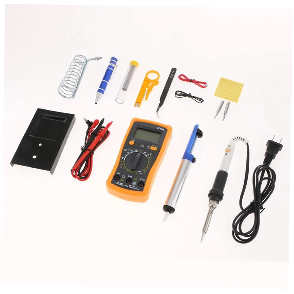 60W Adjustable Electric Multimeter Soldering Iron Tool Kit