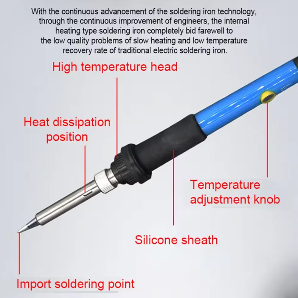 60W Adjustable Electric Multimeter Soldering Iron Tool Kit