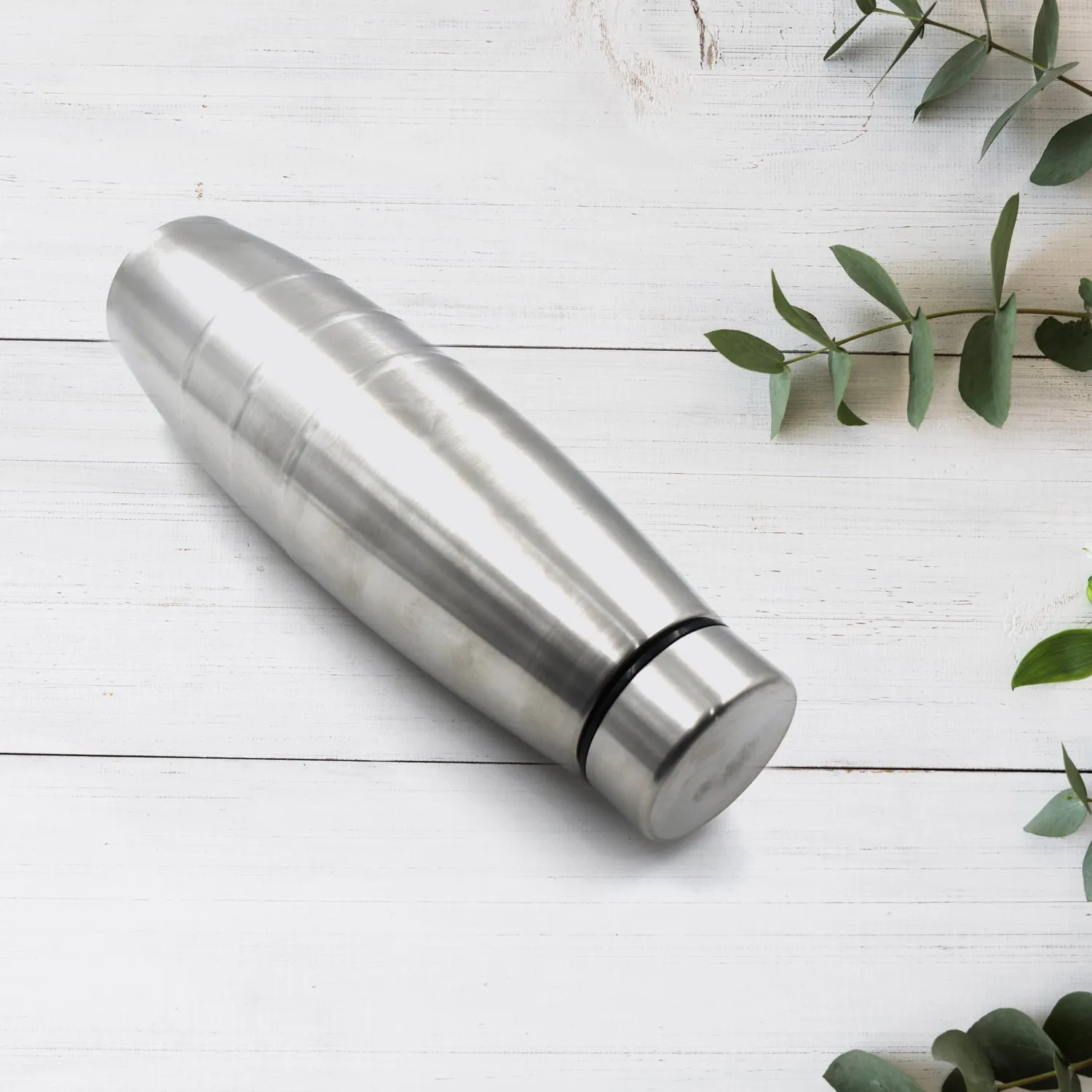 6859 Stainless Steel Sports Water Bottles, BPA Free and Leak Proof Cap and Steel Bottle silver, Steel fridge Bottle For office/Gym/School 1000 Ml