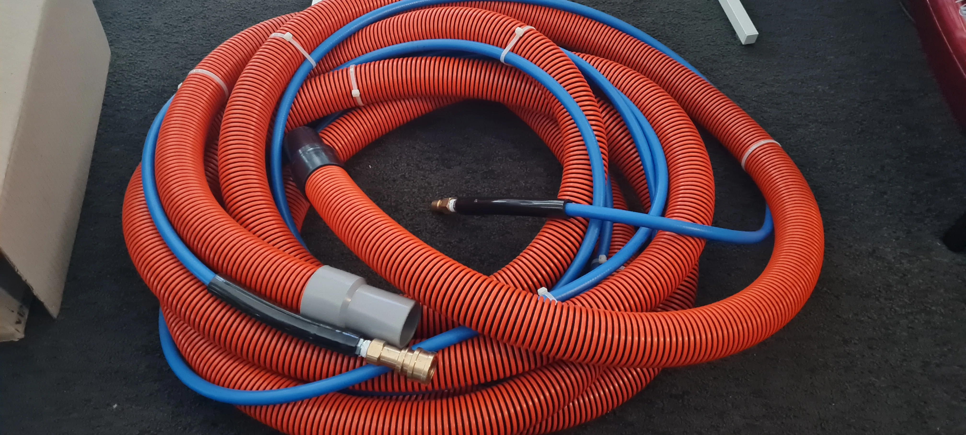 7.5 Meter Solution Line With 38mm GVAC Vacuum Hose Complete For Extraction Machine