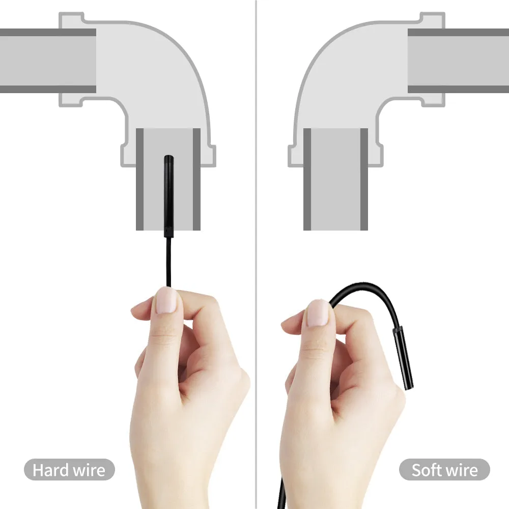 7MM Android Endoscope 3 in 1 USB/Micro USB/Type-C Borescope Inspection Camera Waterproof for Smartphone with OTG and UVC PC