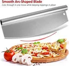 Anygleam 12*14 Inch Pizza Cutter and Shovel With Foldable Wooden Handle Bakeware Kitchen Tools No Oxidation