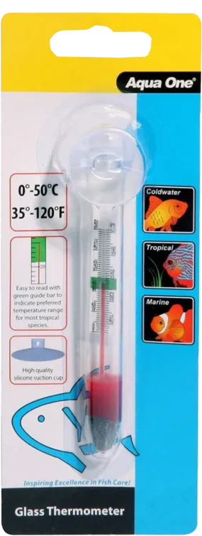 AQUA ONE GLASS THERMOMETER