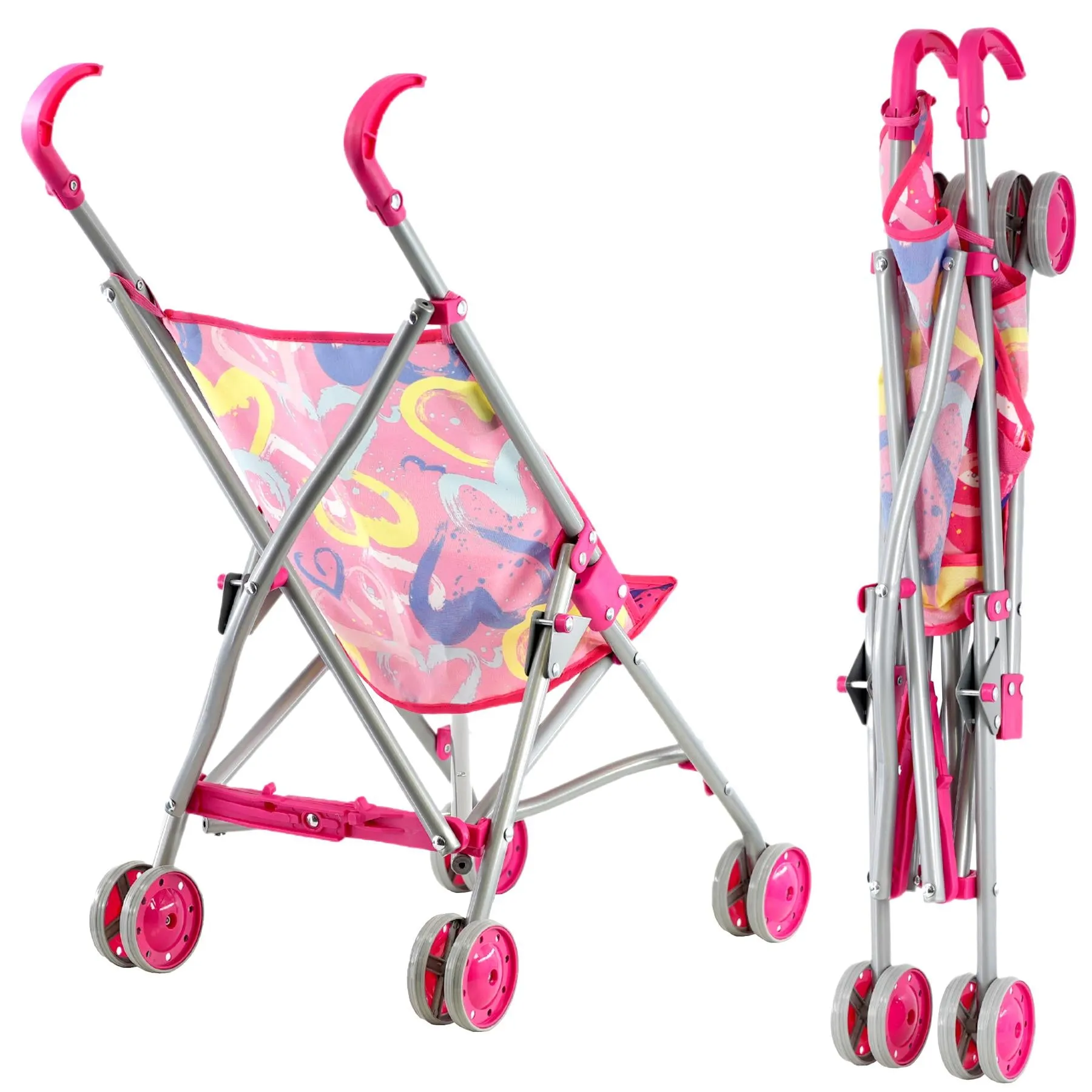 Baby Doll With Stroller & Feeding Accessories Set