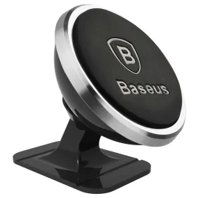 Baseus 360 Graders Magnetisk Dashboard Car Mount Mobilholder til Bil - Sort / Sølv