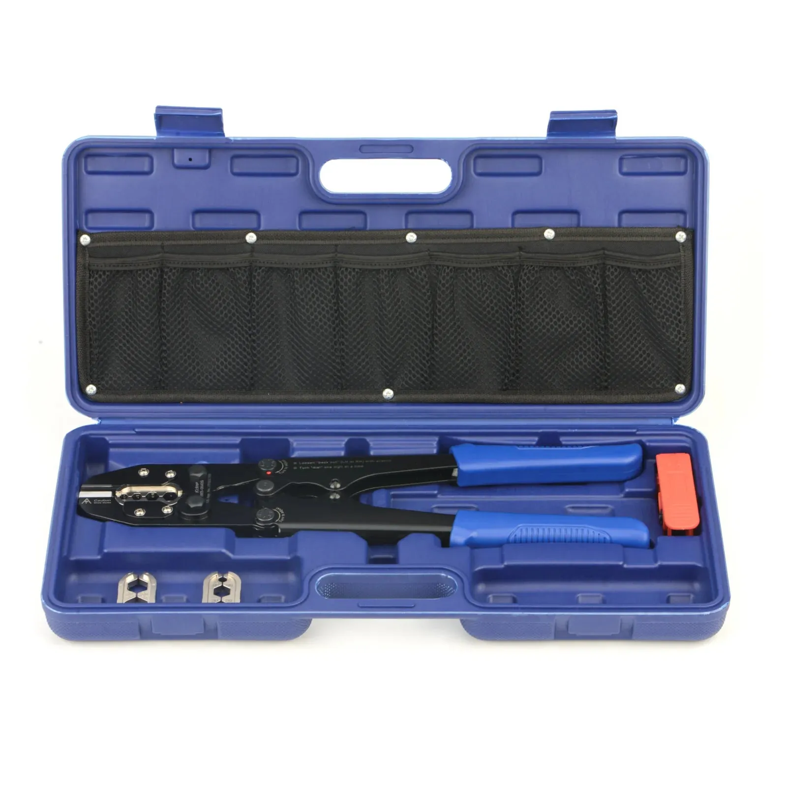 Battery Cable Lug Crimping Tool Kit for 8 to 4 Gauge Wire Terminals, Battery Cable Ends with Radial Wire Stripper