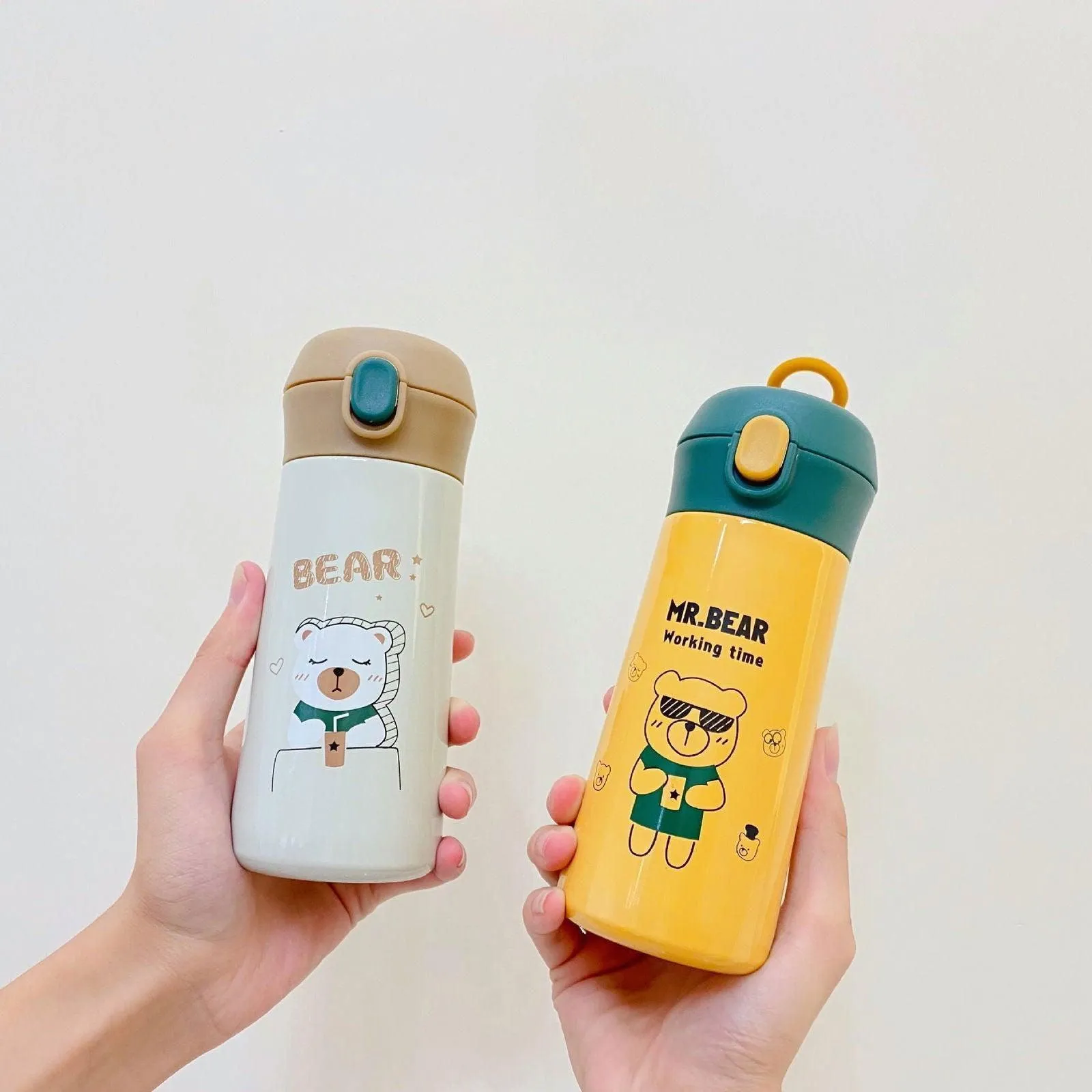 Bear Double Wall Stainless Steel Thermal Water Bottle