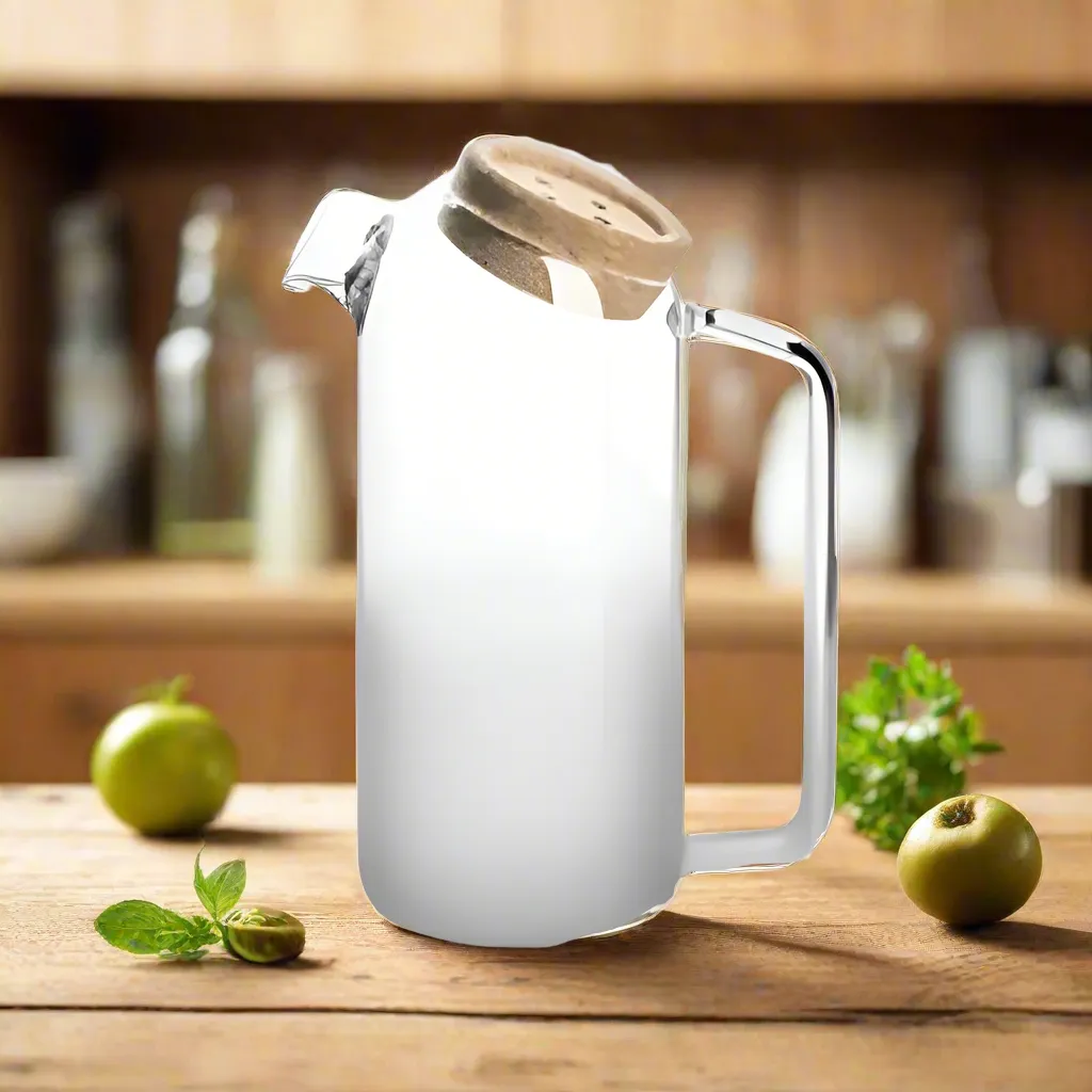 Borosilicate Glass Carafe with Handle for Milk 750ml