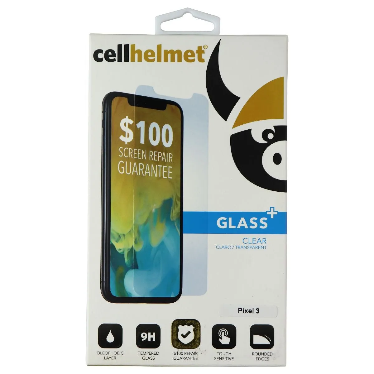 CellHelmet Glass  Series Tempered Glass for Google Pixel 3 Smartphone