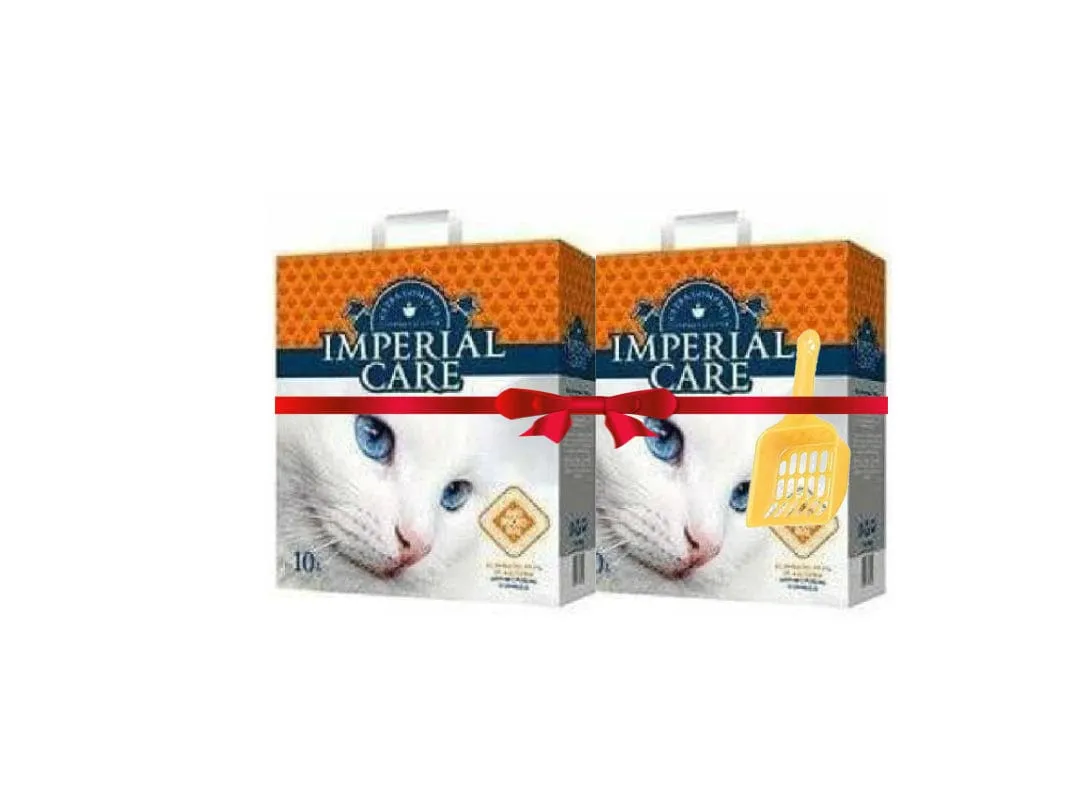 Combo MPERIAL CARE premium clumping cat litter 6L 2bags with gift cat litter shovel