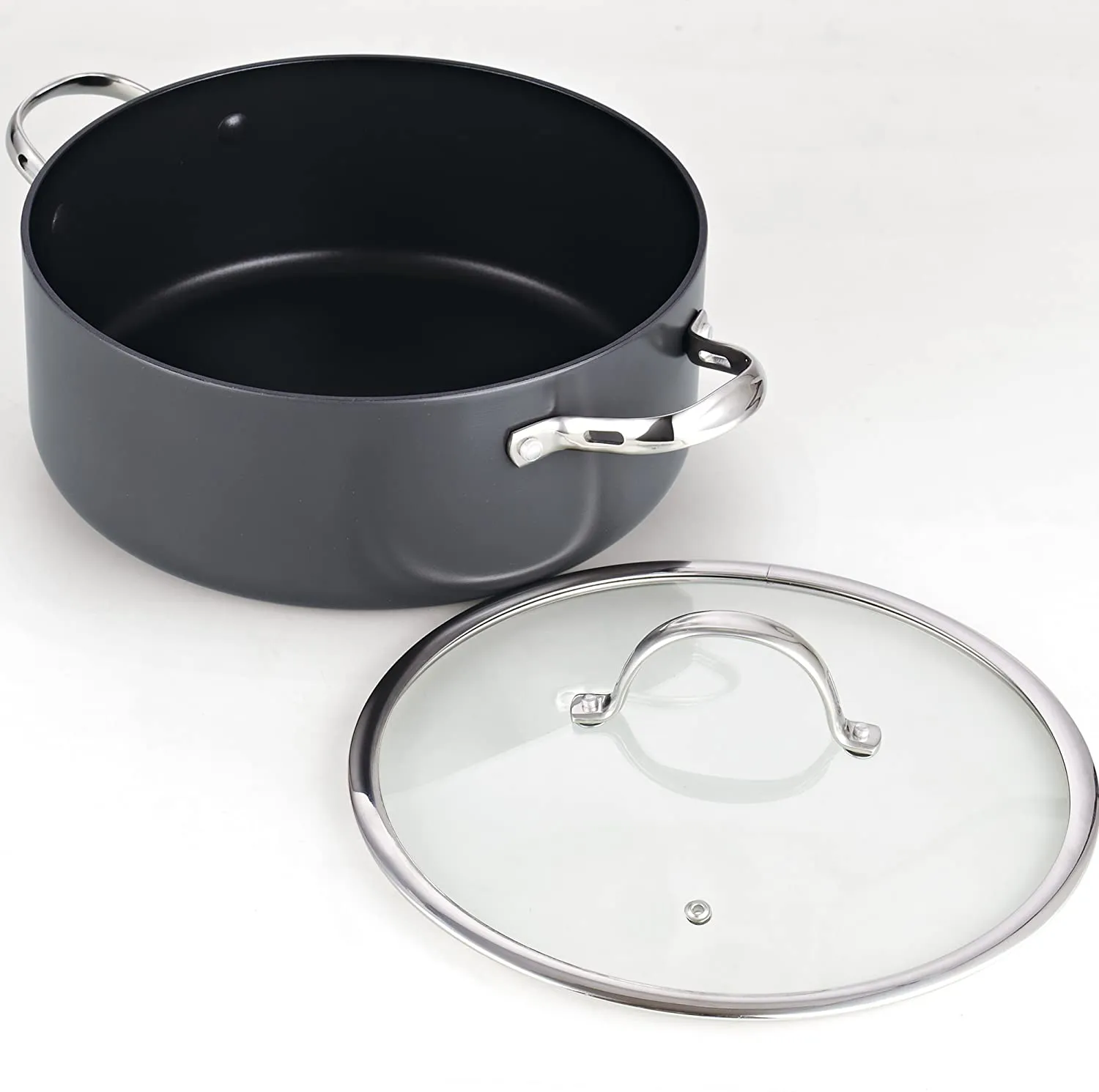 Cooks Standard Hard Anodized Nonstick Dutch Oven Casserole Stockpot 7 Quart