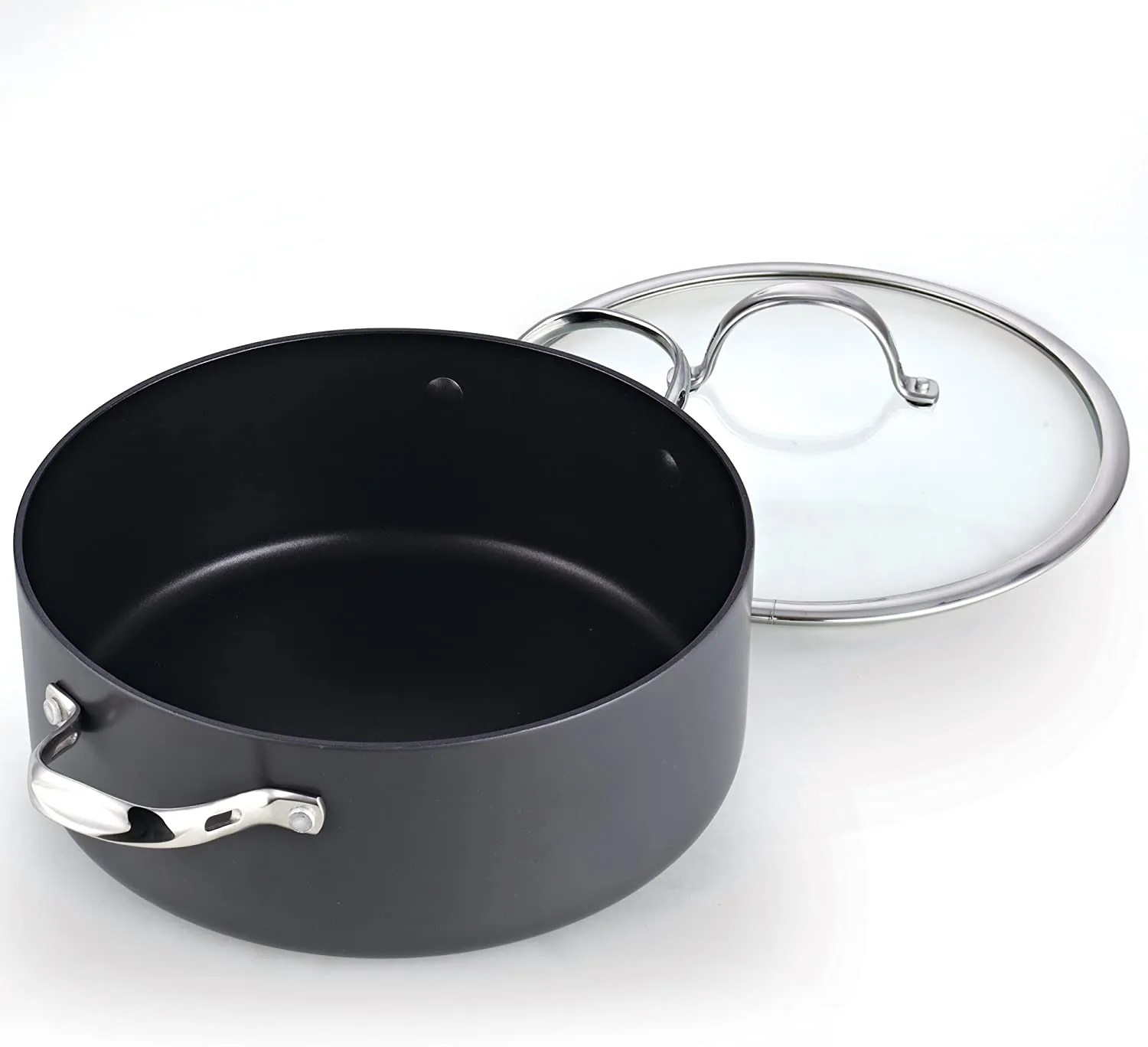 Cooks Standard Hard Anodized Nonstick Dutch Oven Casserole Stockpot 7 Quart