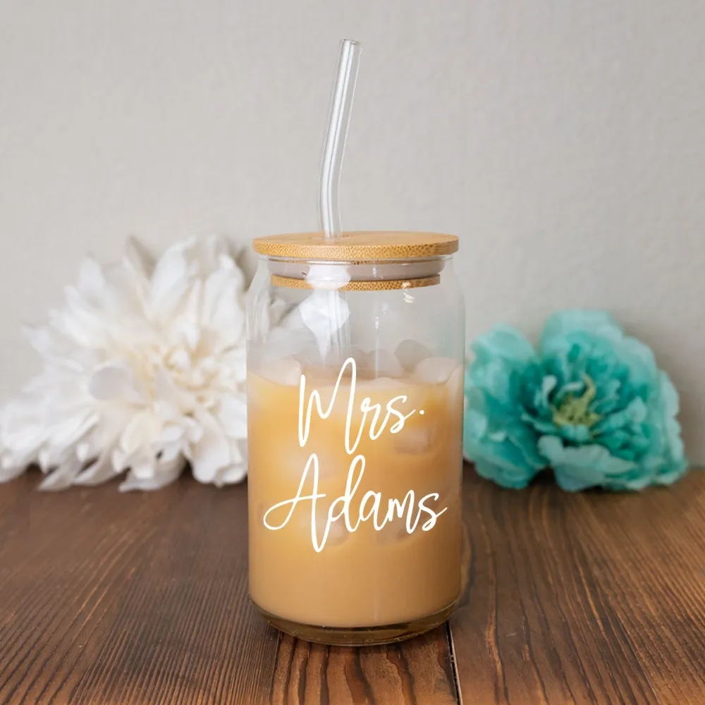 Customized Glass Tumbler