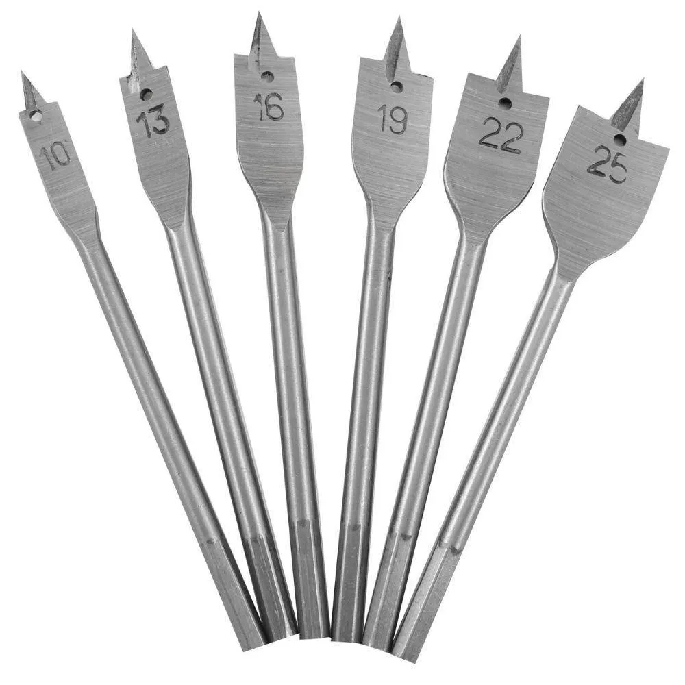 Dekton Flat Wood Drill Bit Set | 6 Piece