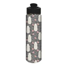 Designer Stainless Steel Sipper Bottle -  Bear and Flower