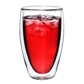 Double Wall Glass Cup-Bu Lei Style (400ml)