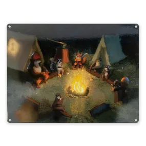 DRB Campfire Friends Tin Sign