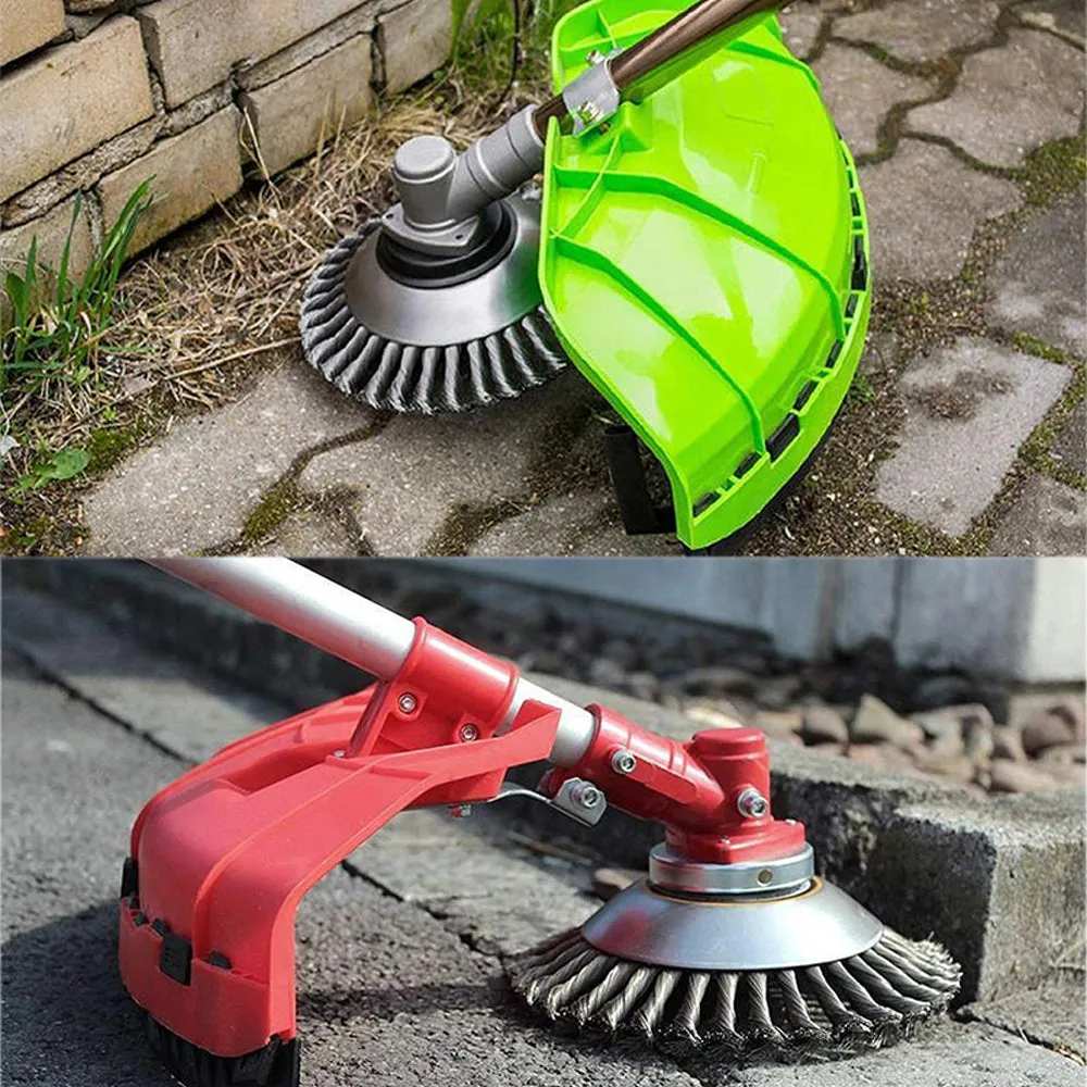 Durable Steel Wire Weed Brush Trimmer Head - 6" & 8" Sizes