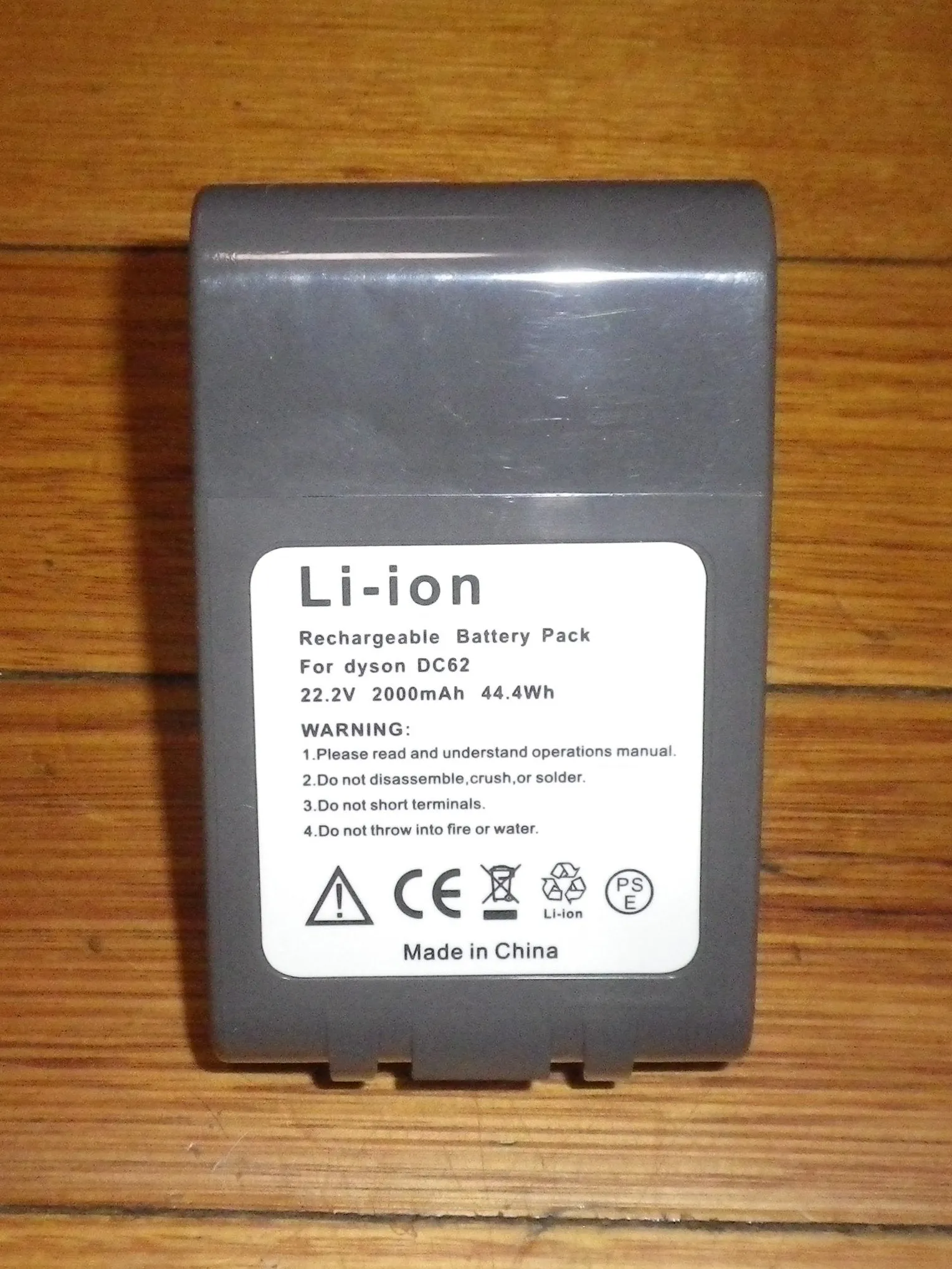 Dyson 22.2V 2000mAH V6, DC58-62,DC72-74 Compatible Battery Pack - Part # DYS006