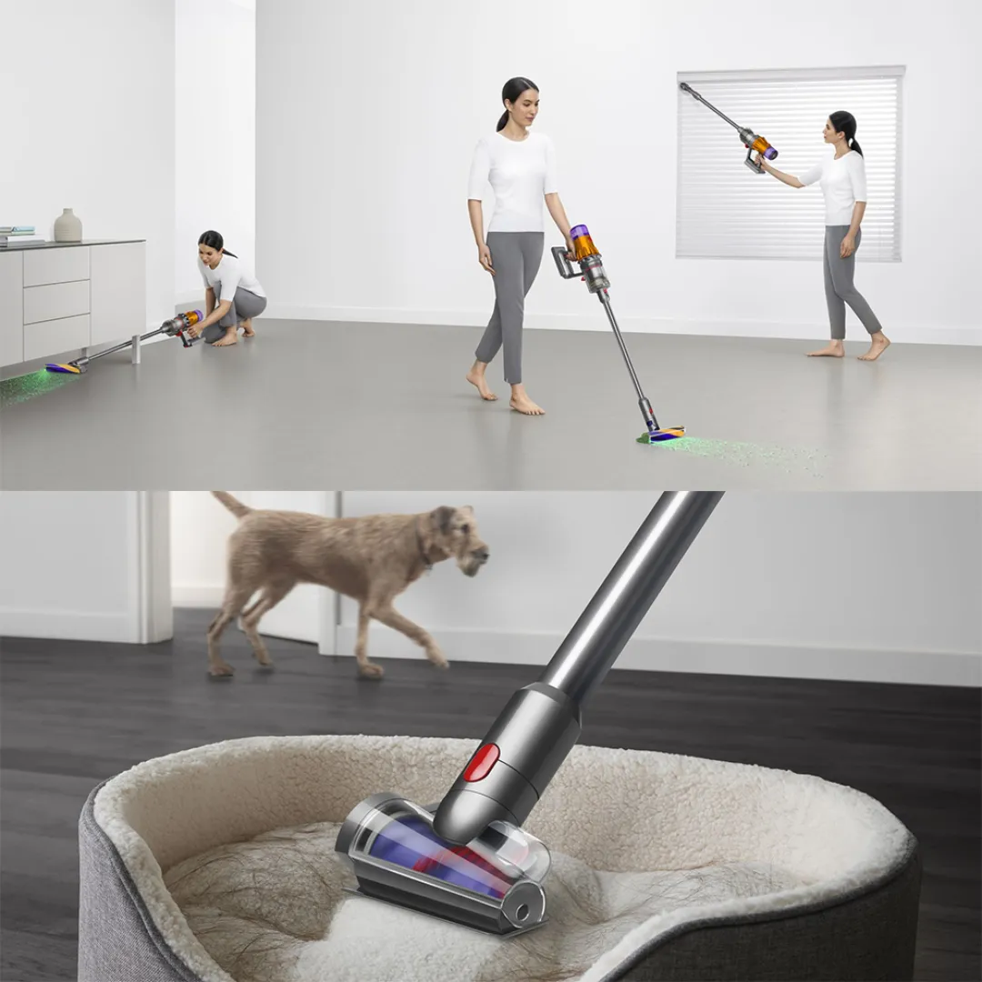 Dyson V12 Detect Slim Absolute SV46 (Yellow & Nickel) Cordless Vacuum Cleaner