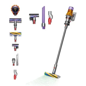 Dyson V15 Cordless Vacuum Cleaner With Advanced Cleaning Accessory Kit And Up To 60 Minutes Run Time , Yellow/Nickel