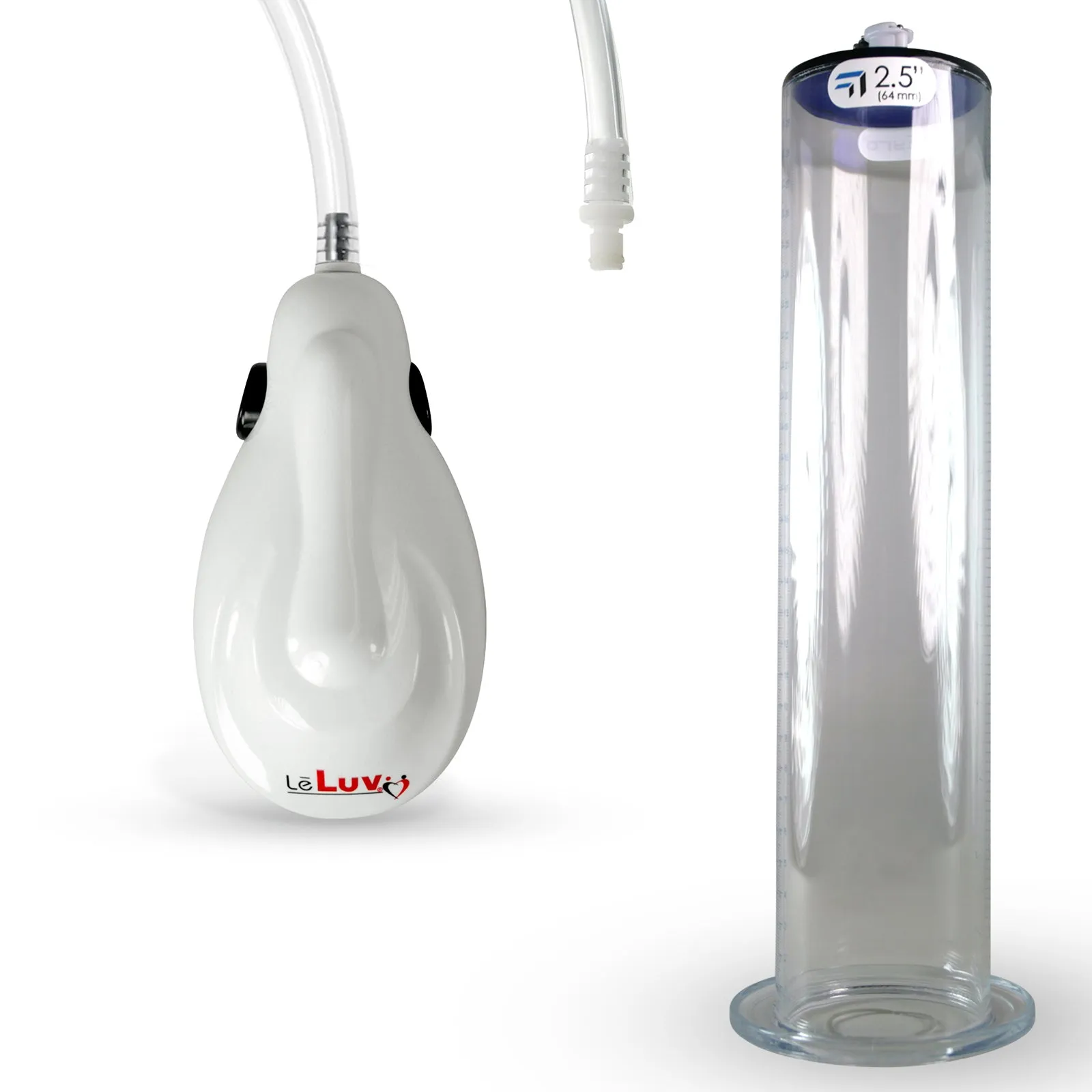 eGrip Electric Handle Penis Pump | 9 or 12 Inch Length WIDE FLANGE Cylinder | 1.50-2.50"