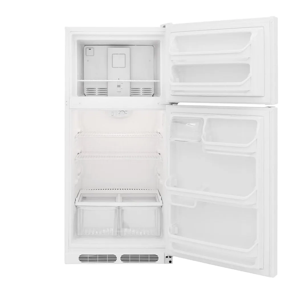 Frigidaire - 15 Cu. Ft. Top Freezer Refrigerator - White