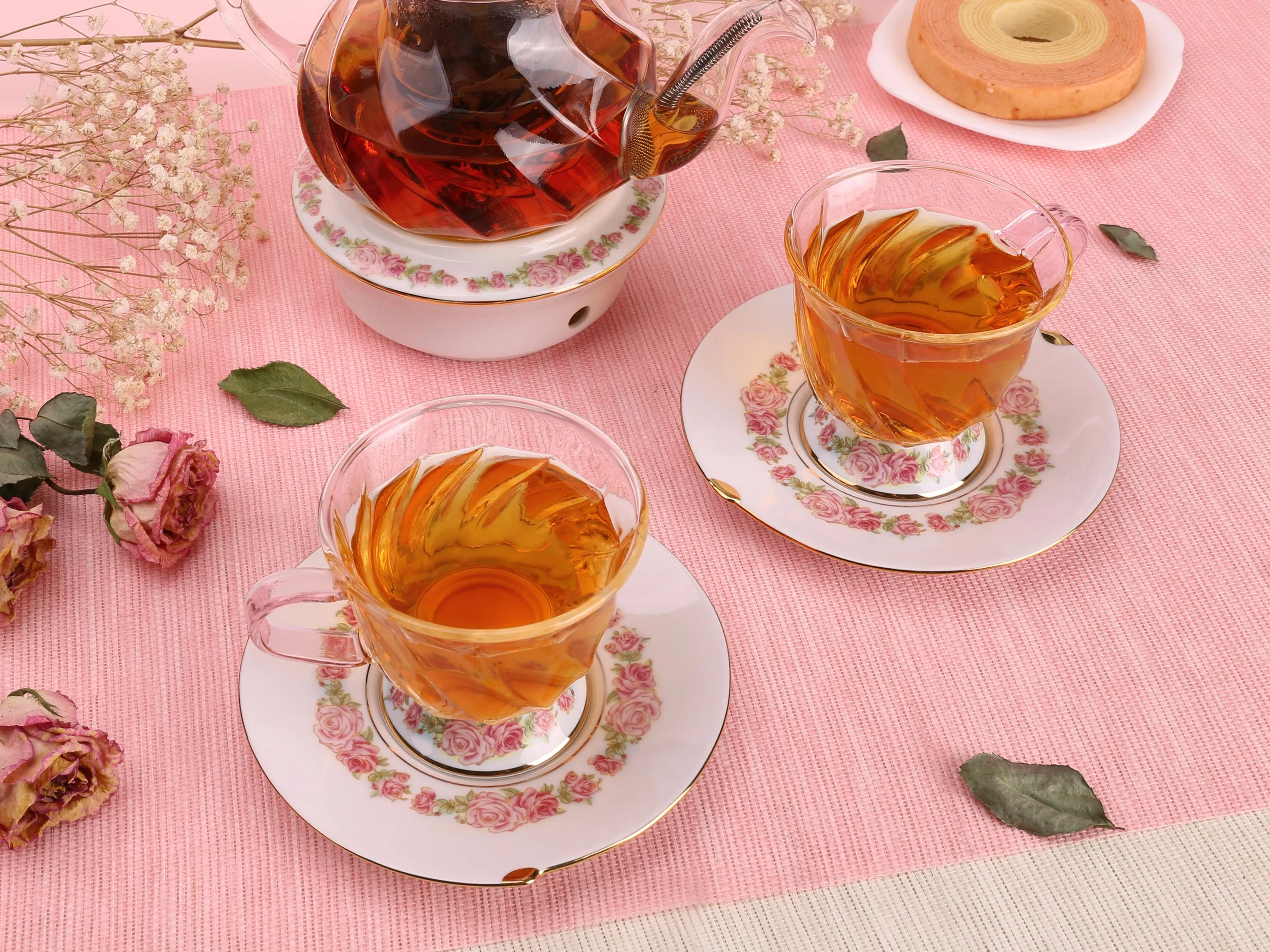 Fusion-Rose Coffee Cup and Saucer (200ml)