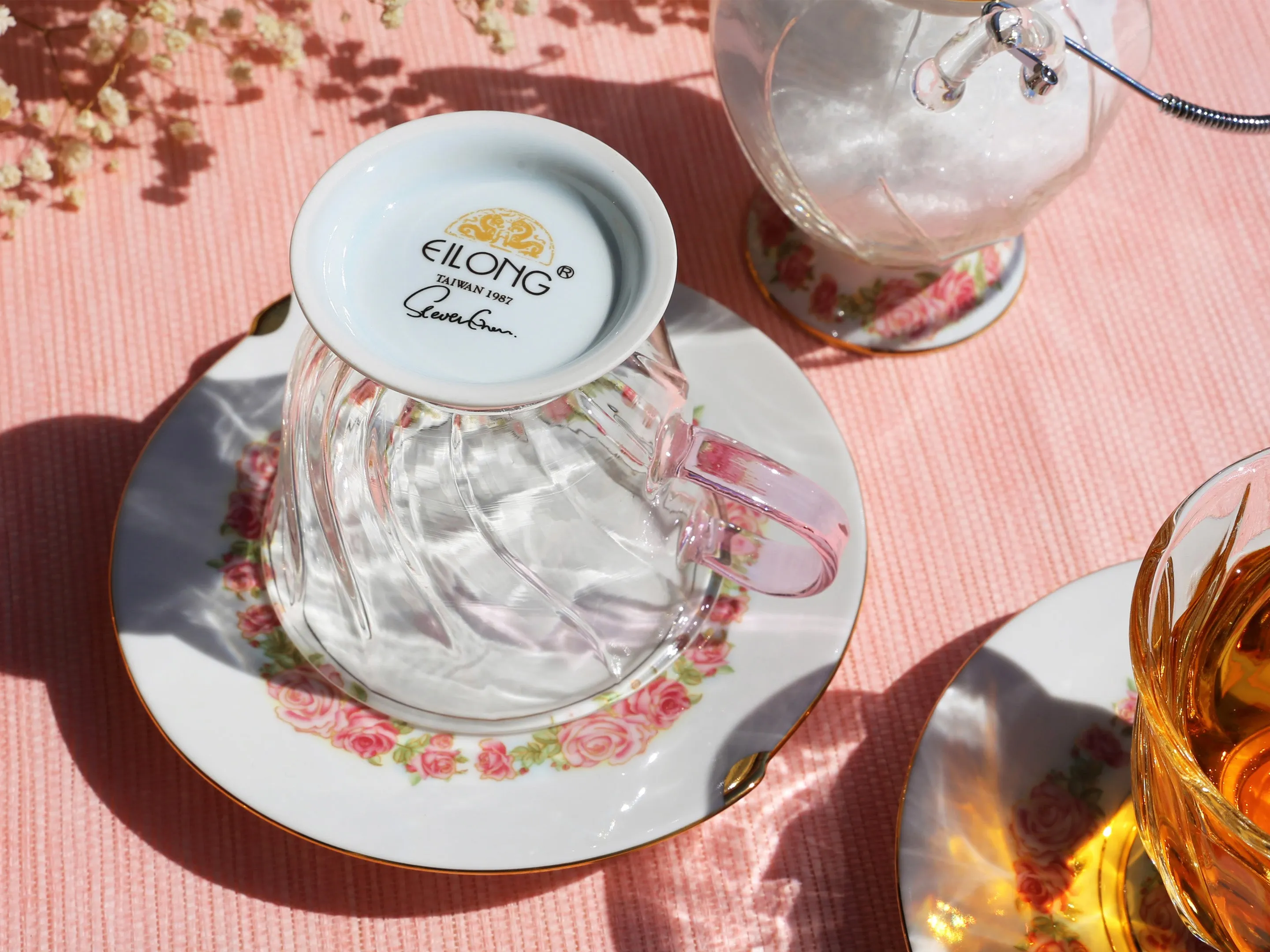 Fusion-Rose Coffee Cup and Saucer (200ml)