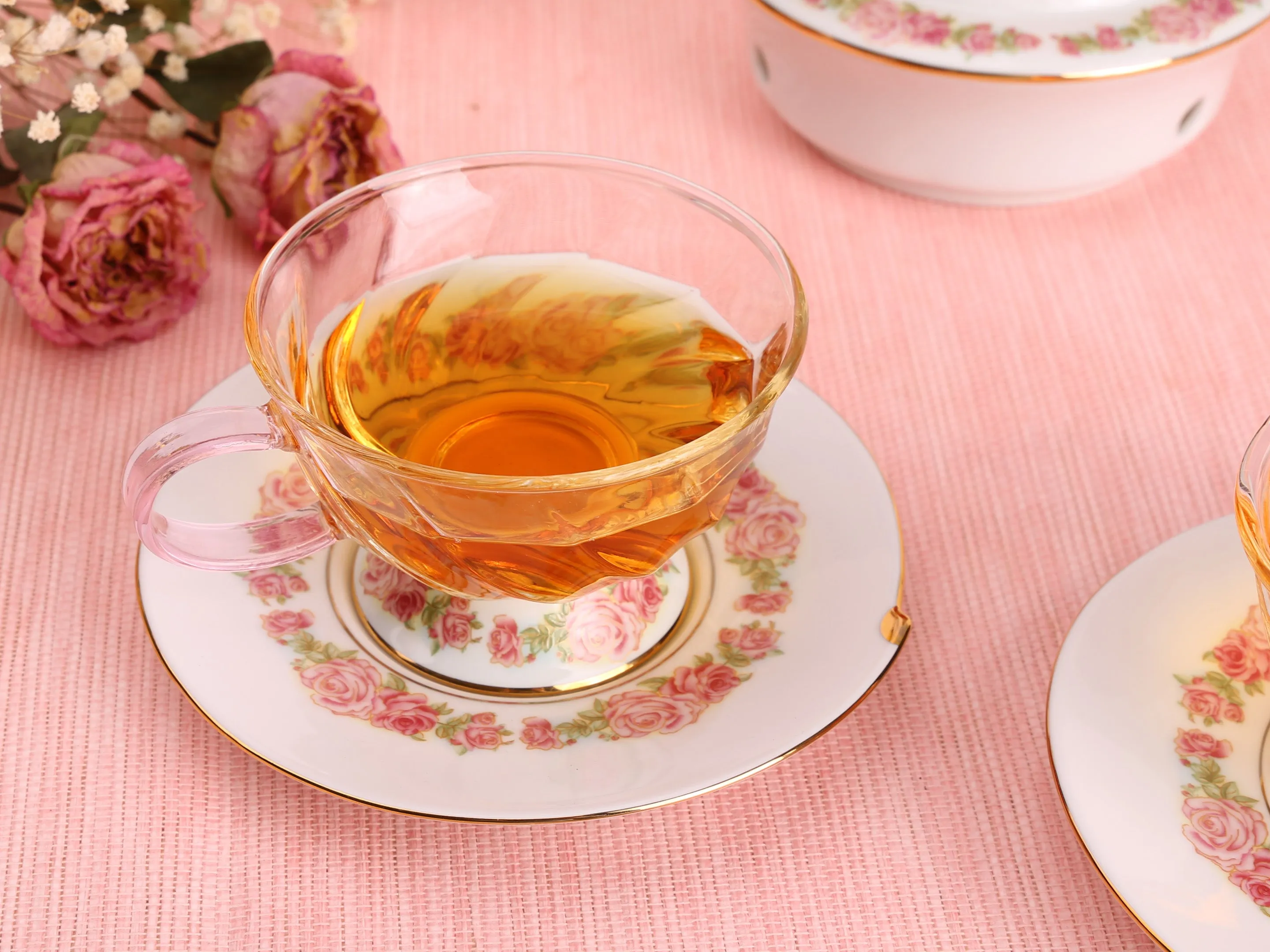 Fusion-Rose Tea Cup and Saucer (160ml)