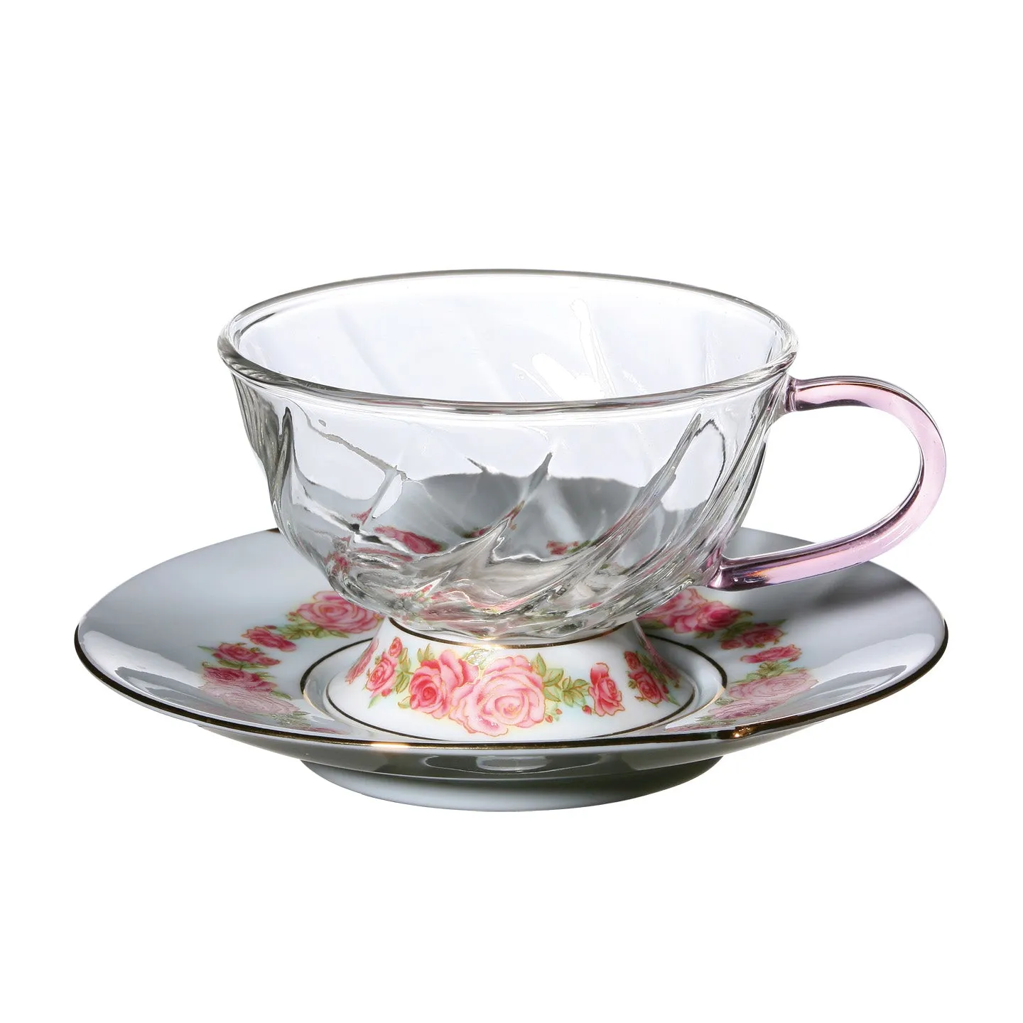 Fusion-Rose Tea Cup and Saucer (160ml)