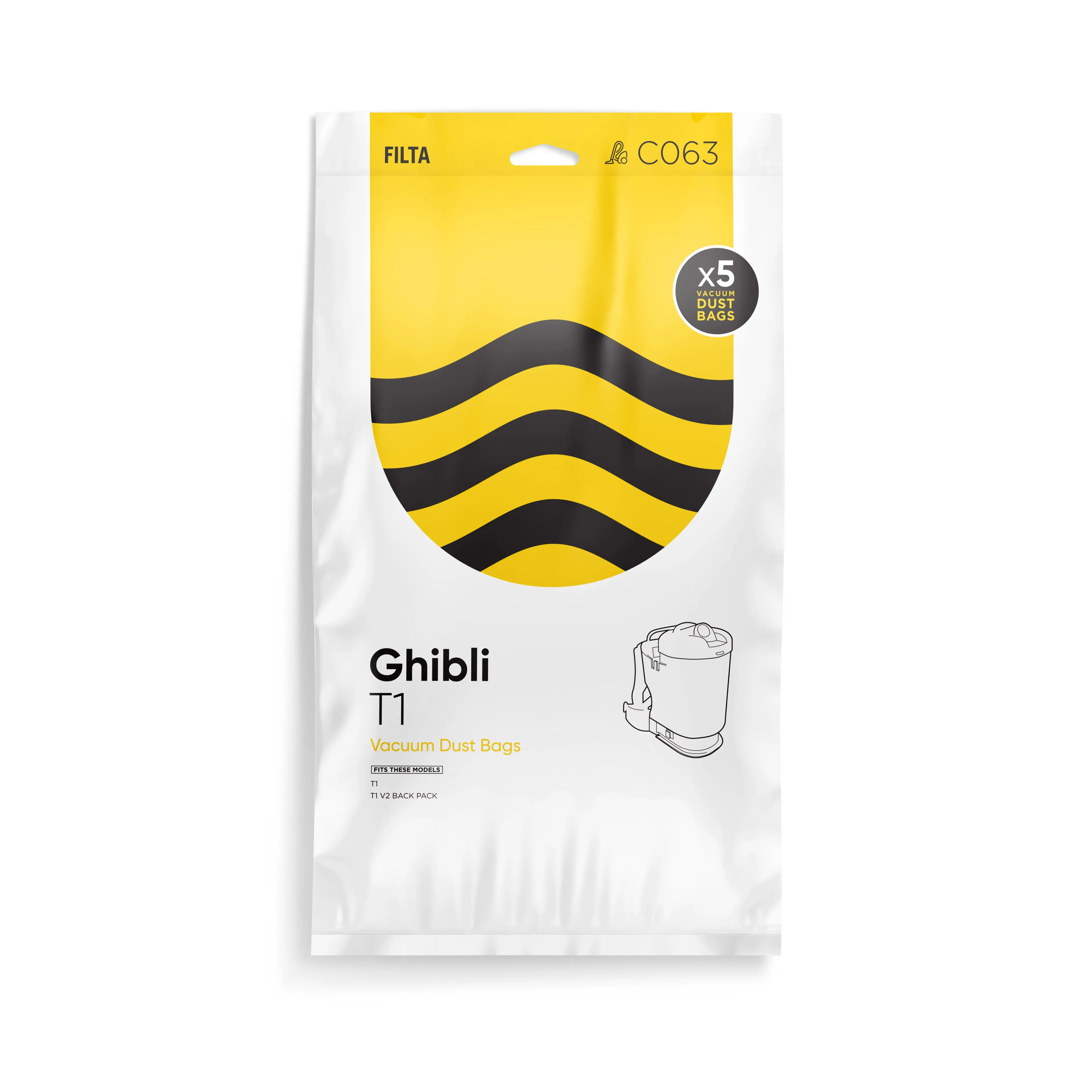 Ghibli T1 Backpack Microfibre Replacement Bags (5 packs)