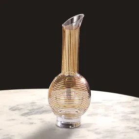 Gold stripe decanter