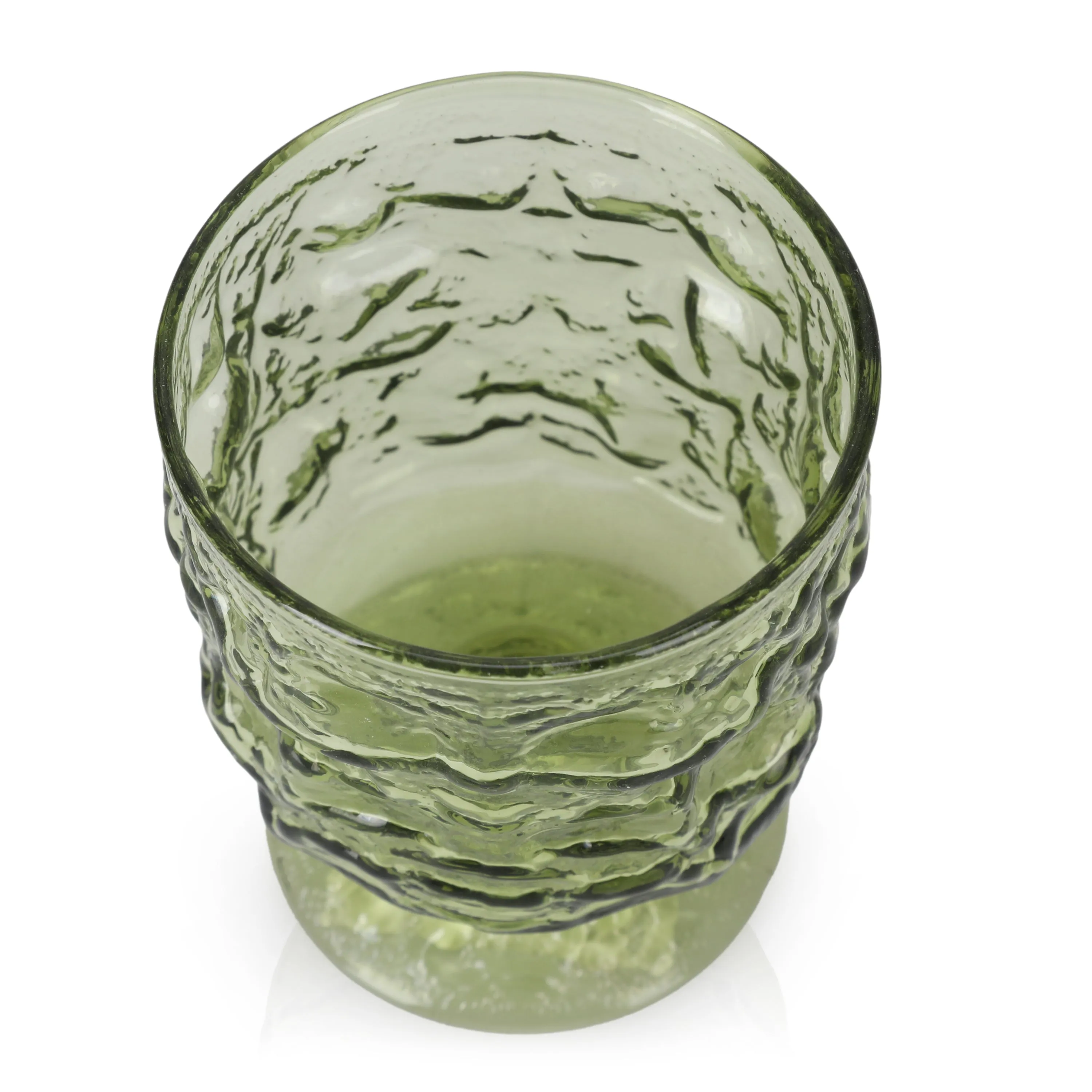 Green Glass Goblet