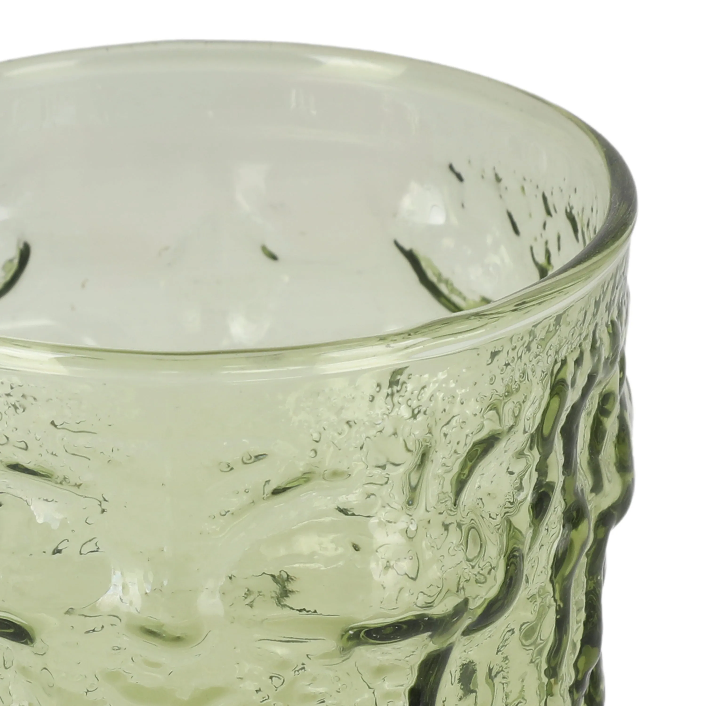 Green Glass Goblet