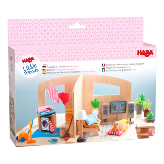 Haba Little Friends Dollhouse Living Room Accessories