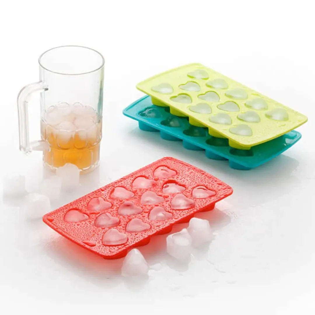 Heart Shape Ice Cube Tray, Chocolate Mould | Cool Kitchen Items [set of 2]